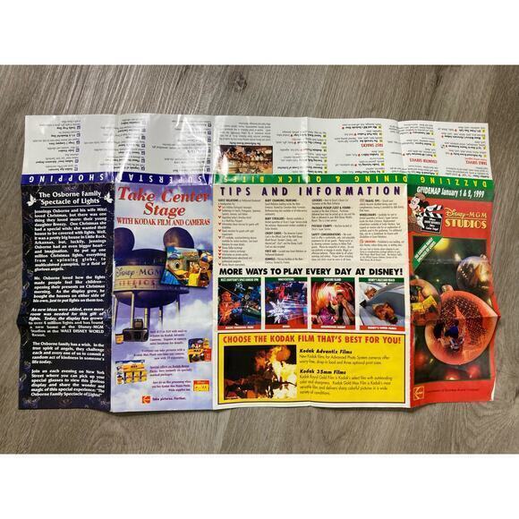 1999 Disney MGM Studios Guidemap - The Osborne Family Spectacle of Lights - Picture 9 of 10